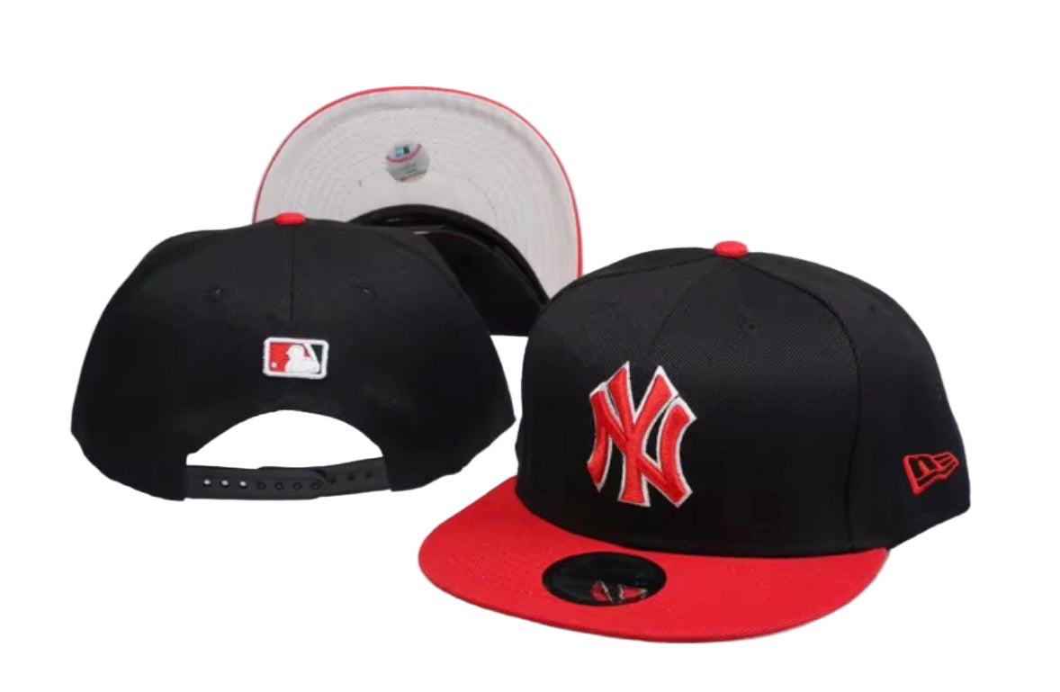 gorra ny negro/rojo