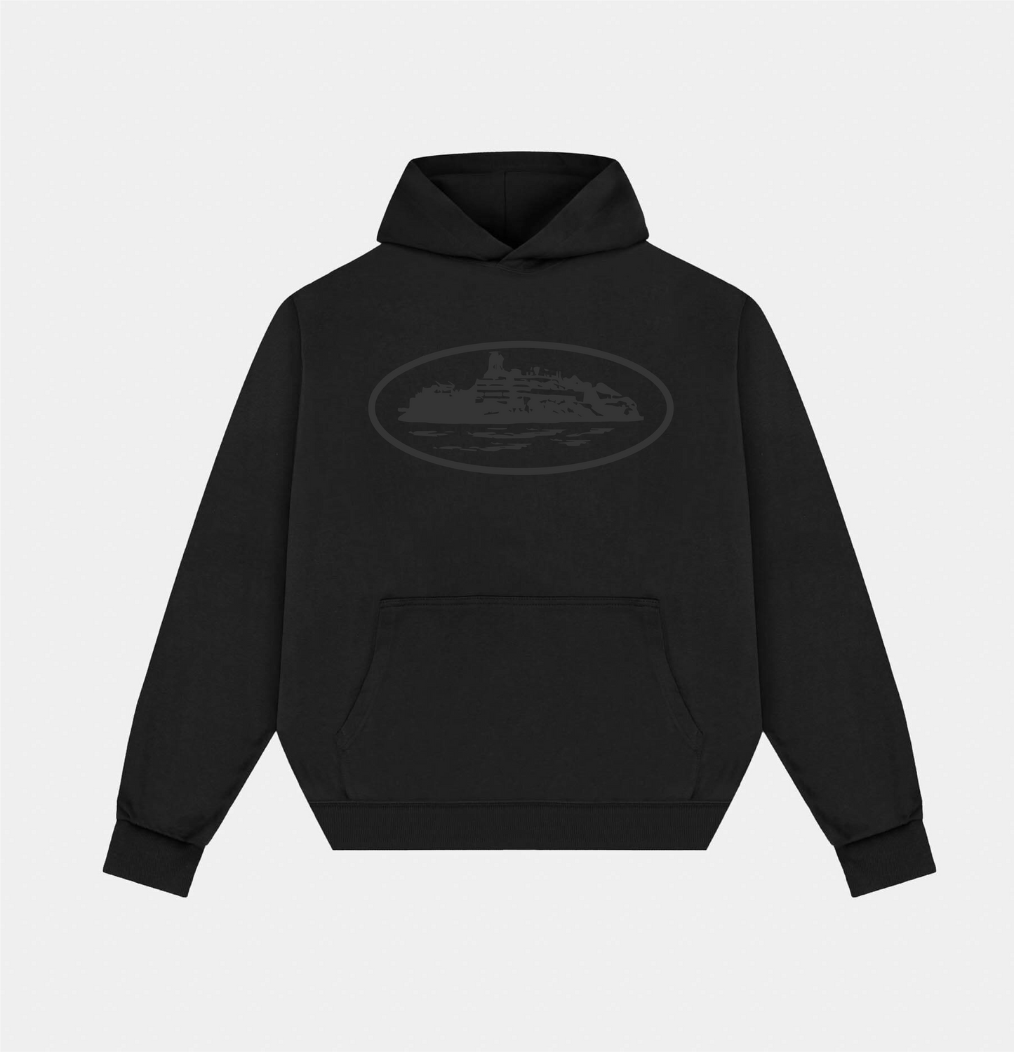 hood catraz negro/negro
