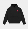 HOOD HEART NEGRO/ROJO