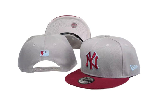 Gorra NY Gris/granate